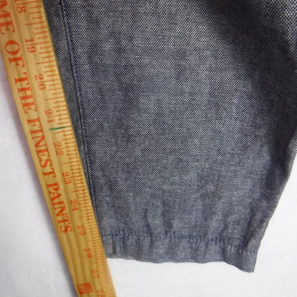 Banana Republic Mens Mason Athletic Tapered Pants Size 33 X 30 Linen Blend